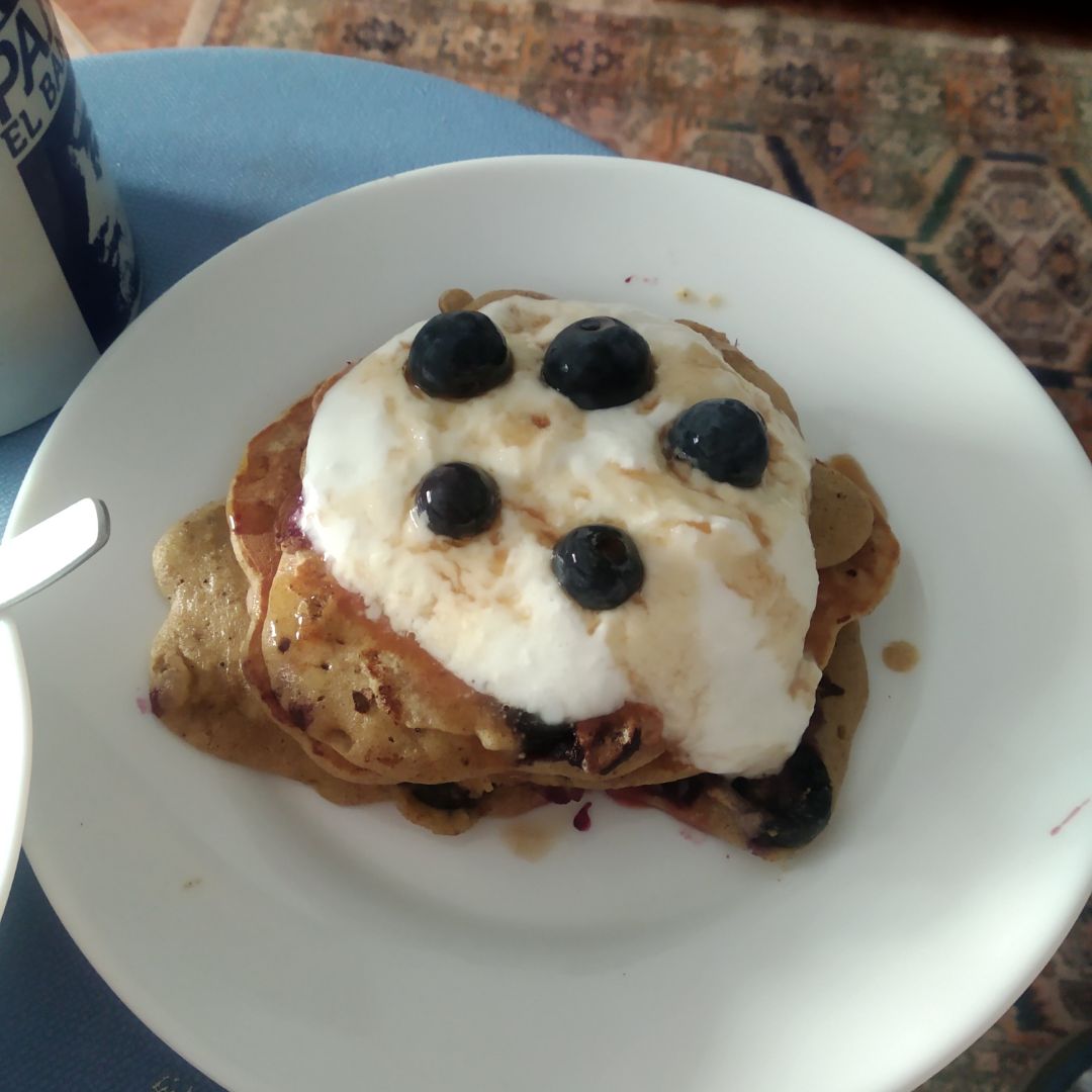 Tortitas de arándanos, con plátano y avena Paso 6 Tortitas de arándanos, con plátano y avena Paso 6
