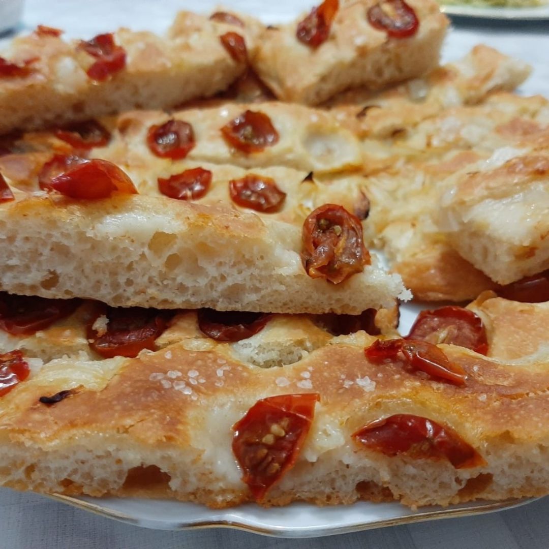 Focaccia/ Pan de Pizza italiana Focaccia/ Pan de Pizza italiana