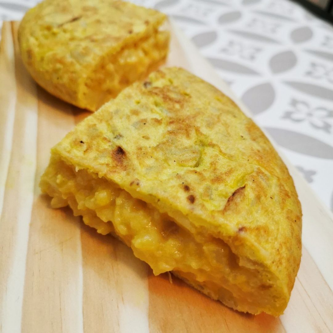 Tortilla de patatas de otro mundo. 