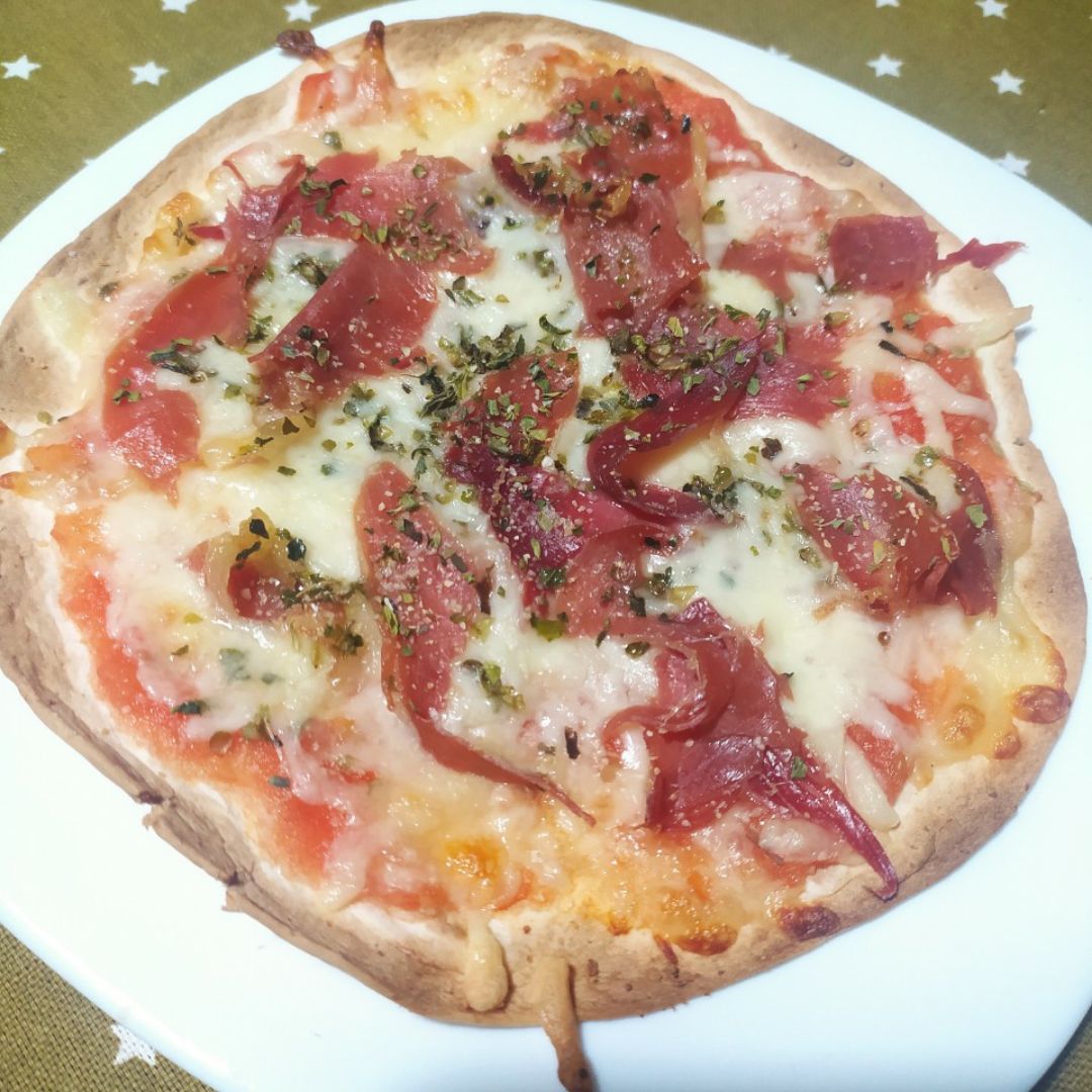 Mini pizza de pan de fajitas Mini pizza de pan de fajitas