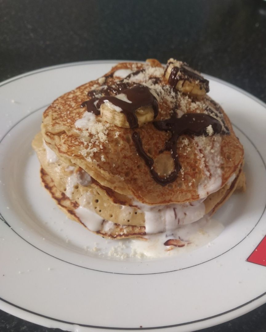 Tortitas de plátano y almendras