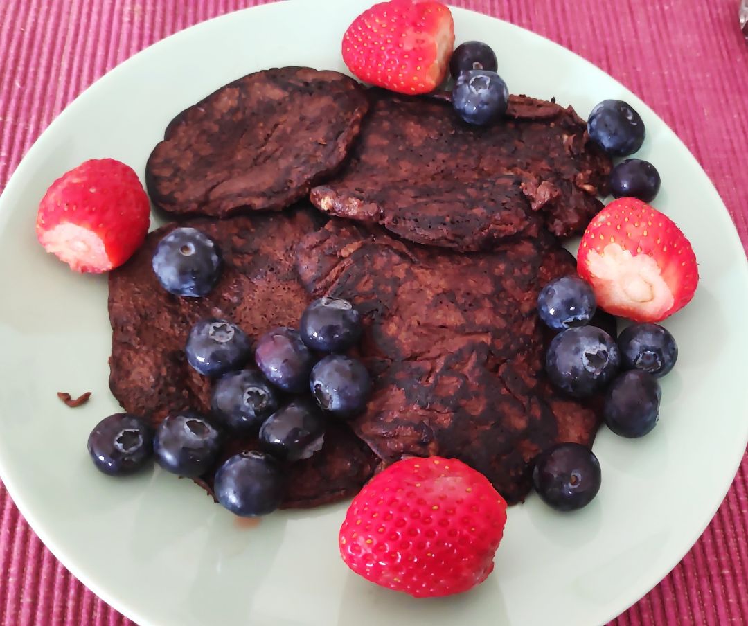 Tortitas de chocolate realfooder Tortitas de chocolate realfooder