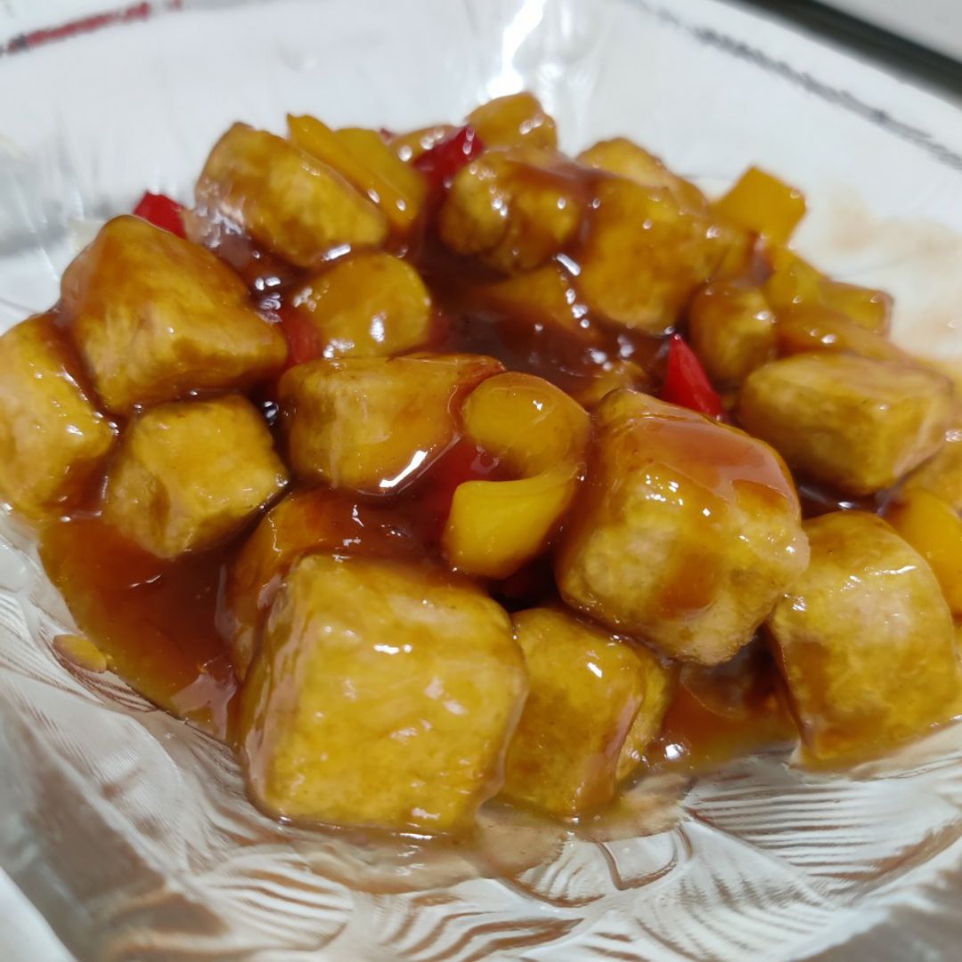 Tofu con Salsa agridulce Tofu con Salsa agridulce