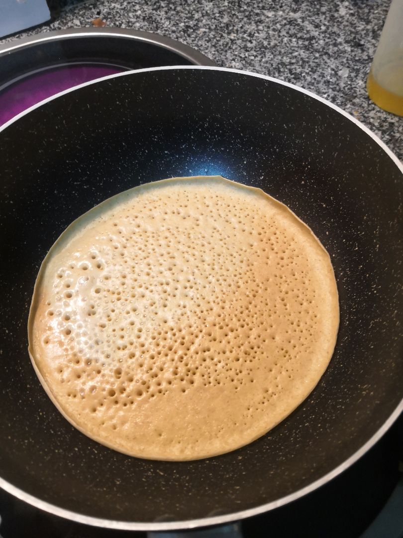 Tortitas/crepes de avena rápidas  Paso 3