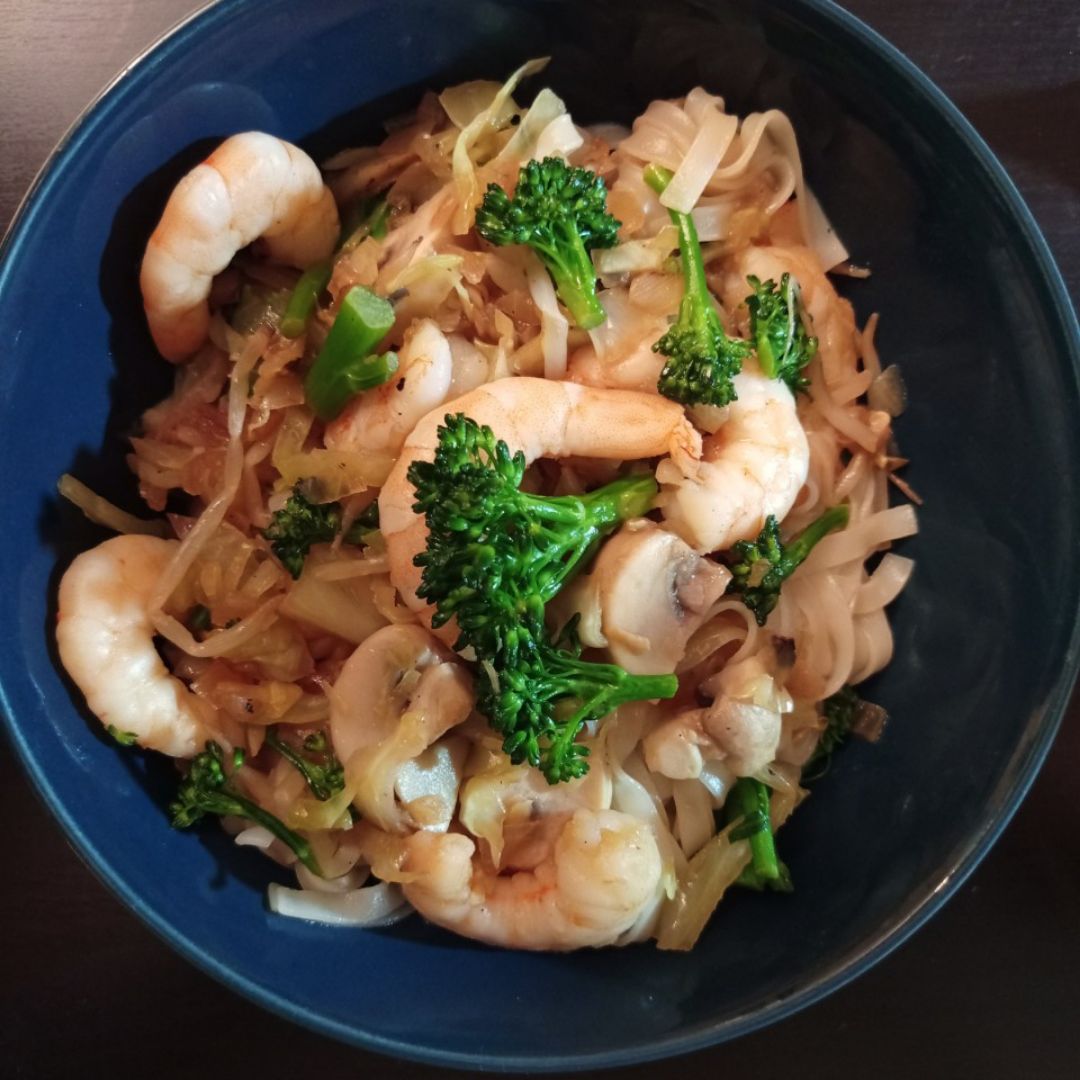GINGER PAD THAI DE GAMBAS 💥🍜 GINGER PAD THAI DE GAMBAS 💥🍜