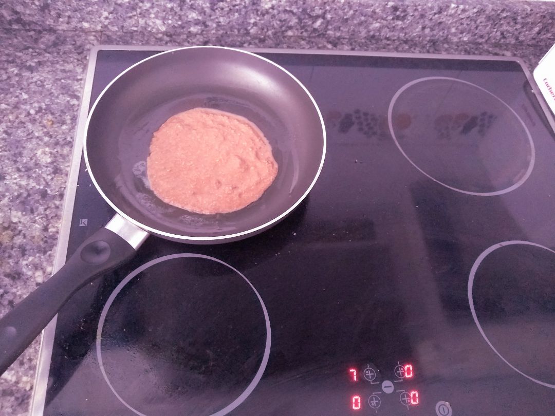 Tortitas/crepes de avena con bebida refrescante Paso 4 Tortitas/crepes de avena con bebida refrescante Paso 4