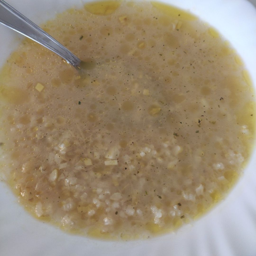 Sopa de jengibre y arroz Sopa de jengibre y arroz