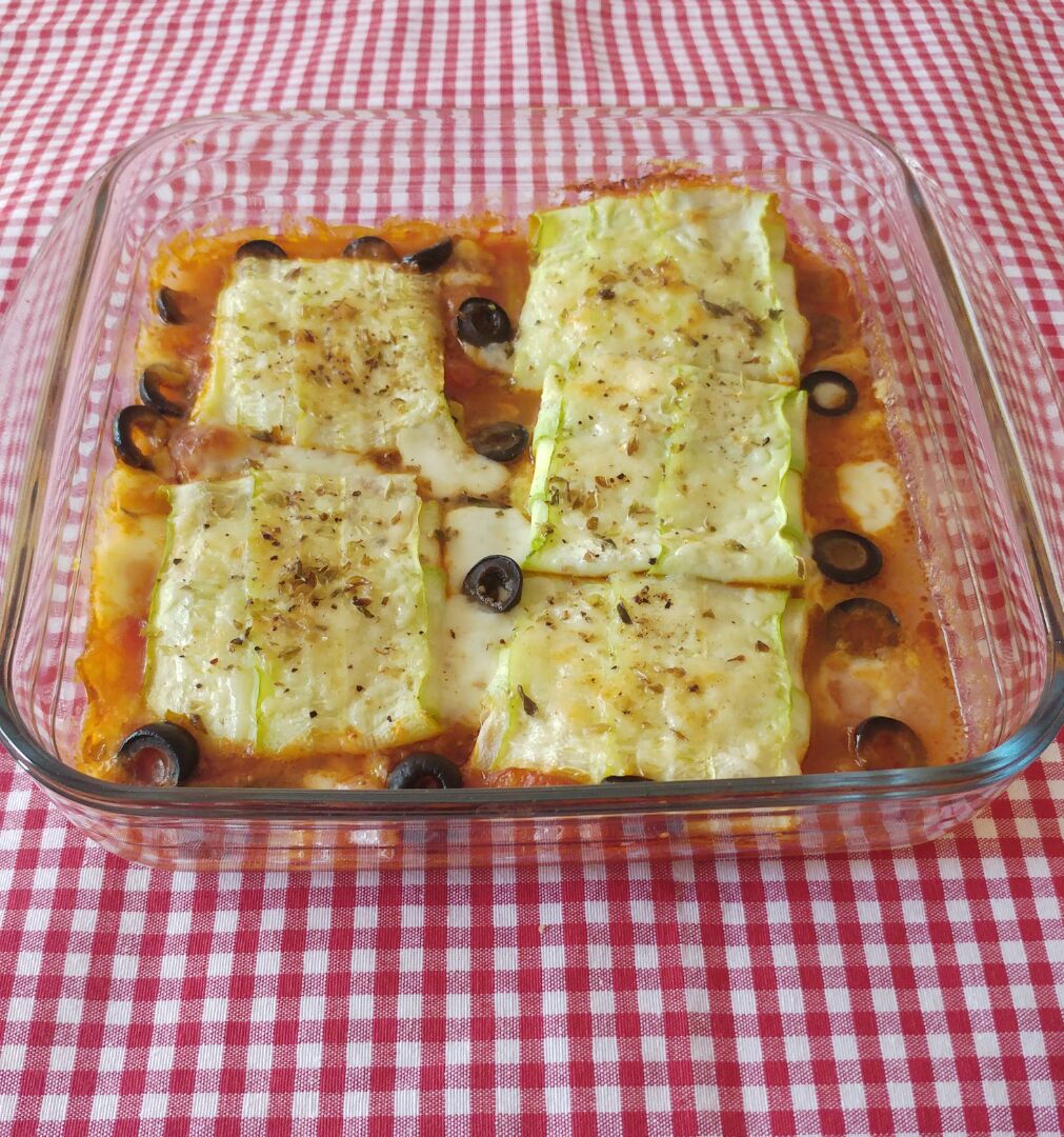 Raviolis de calabacín con mozzarella