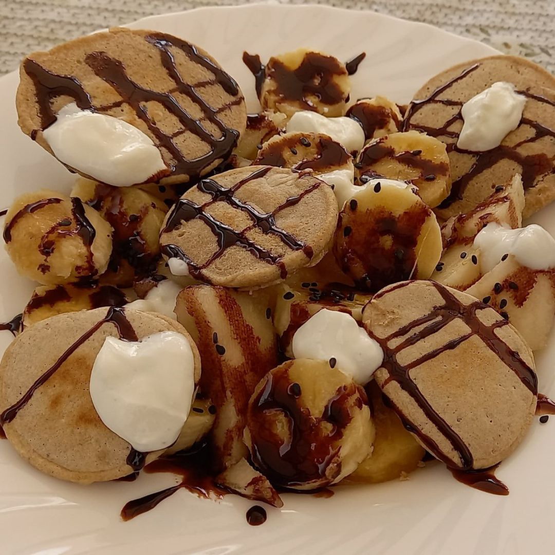 Mini pancakes de avena 