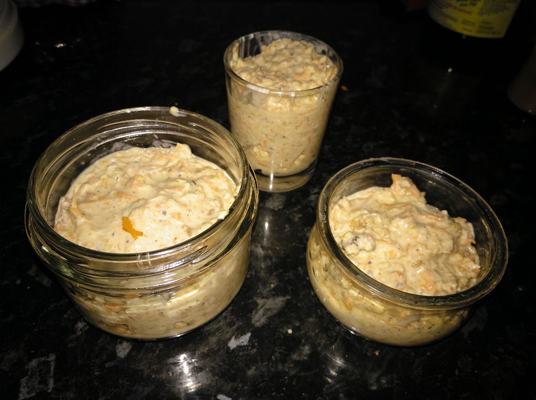 Avena nocturna/overnight carrot cake Paso 1