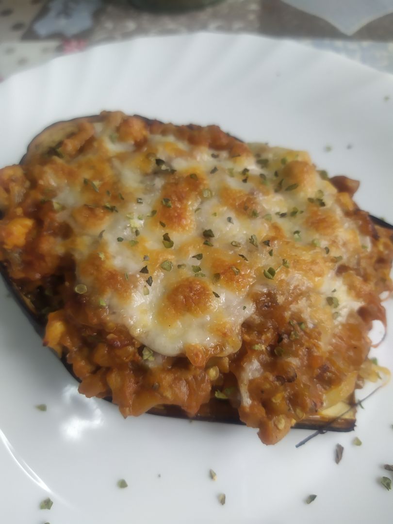 Berenjenas rellenas de pollo Berenjenas rellenas de pollo
