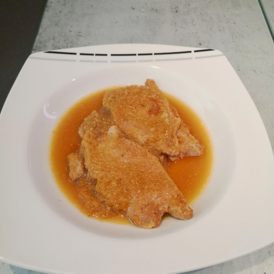 Lomo en salsa de manzana Lomo en salsa de manzana