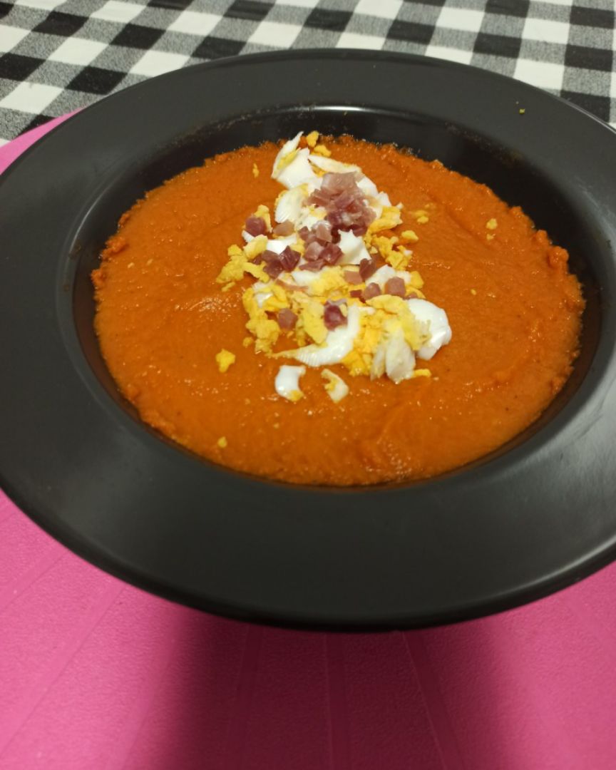 Crema de pimiento con calabacín! 