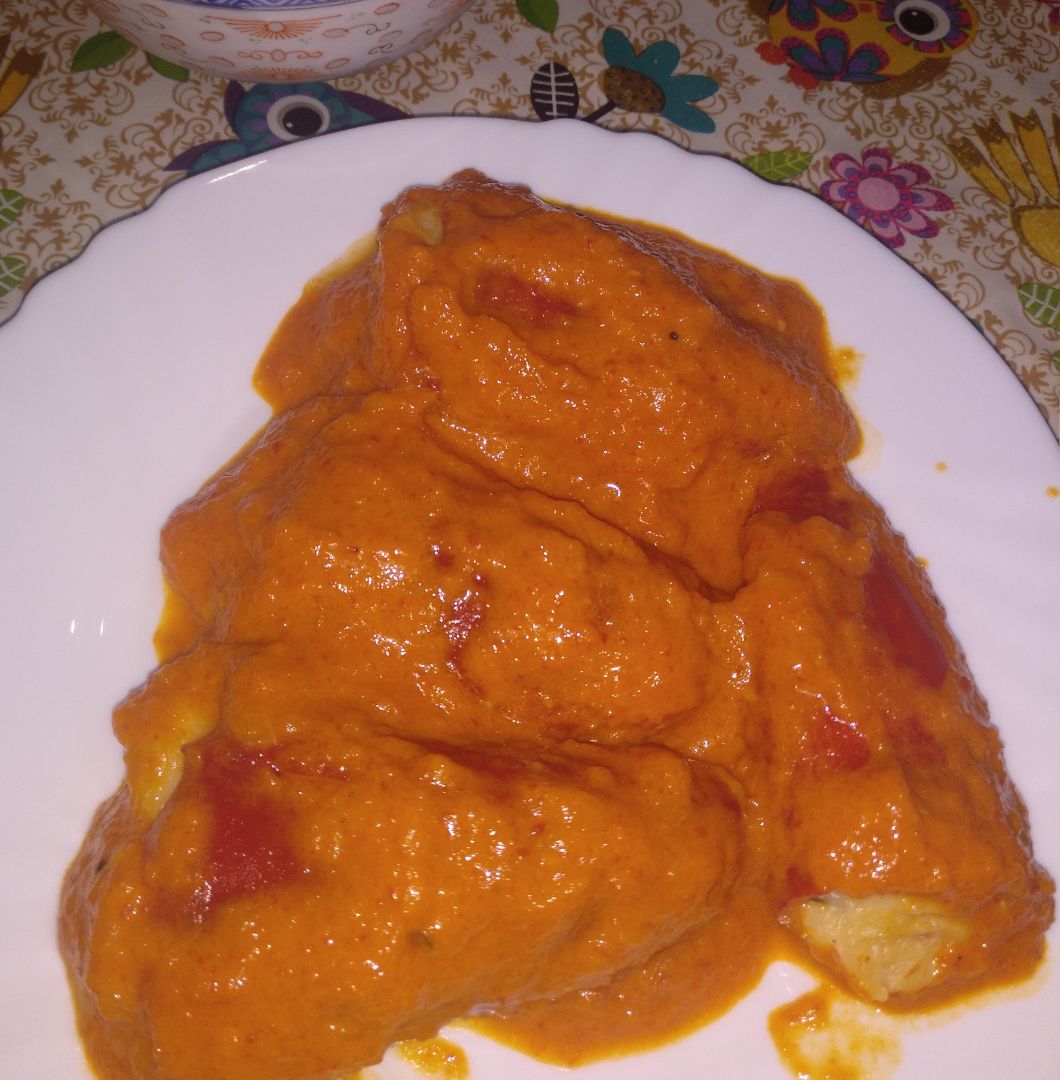 Pimientos rellenos de bacalao