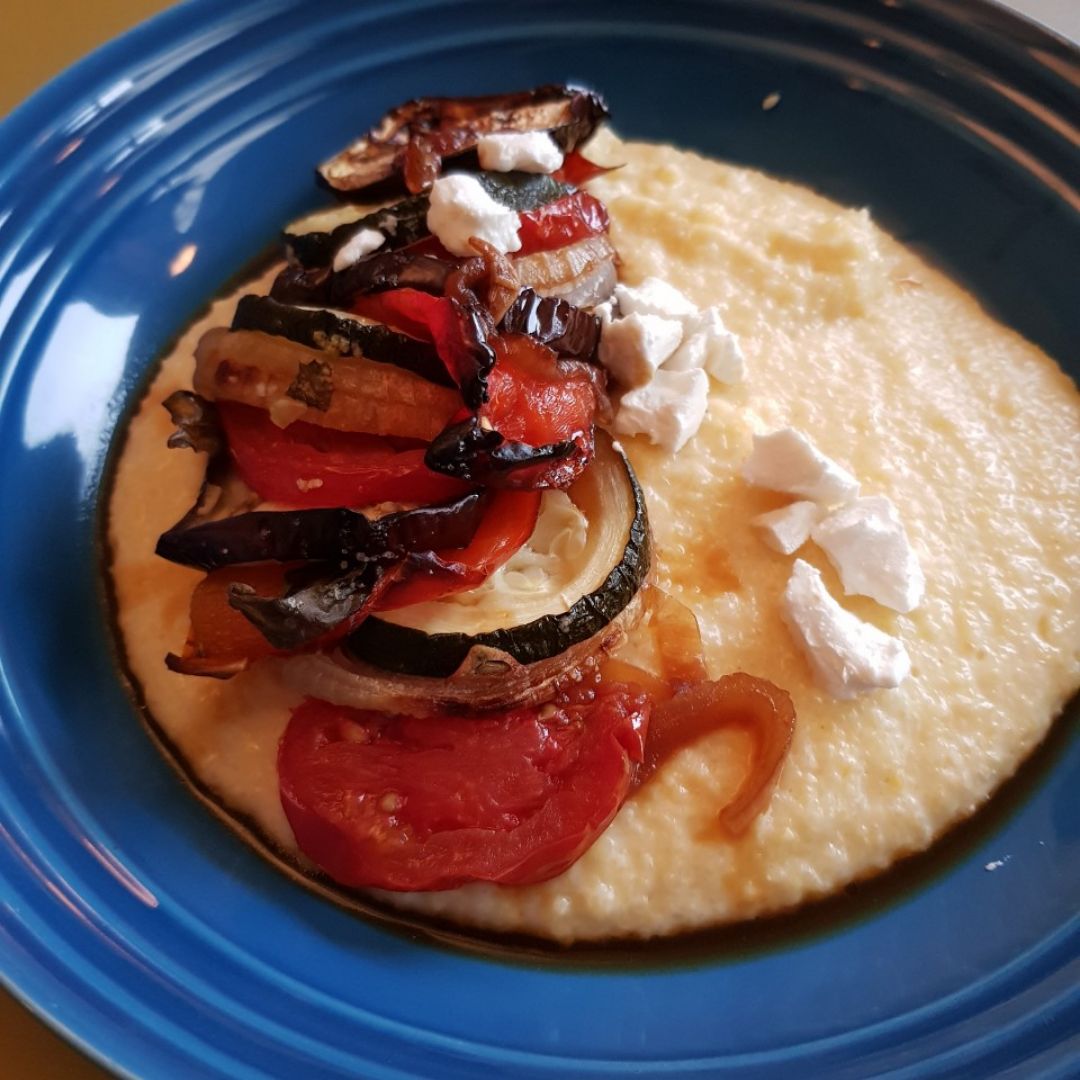 Polenta con ratatuille Polenta con ratatuille