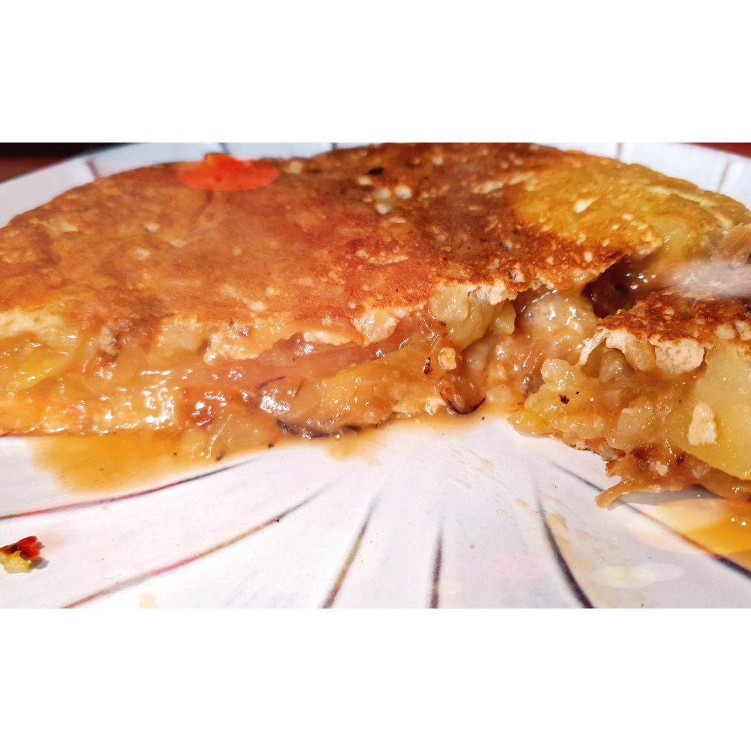 Tortilla de patata al Lekue y cebolla pochada Tortilla de patata al Lekue y cebolla pochada
