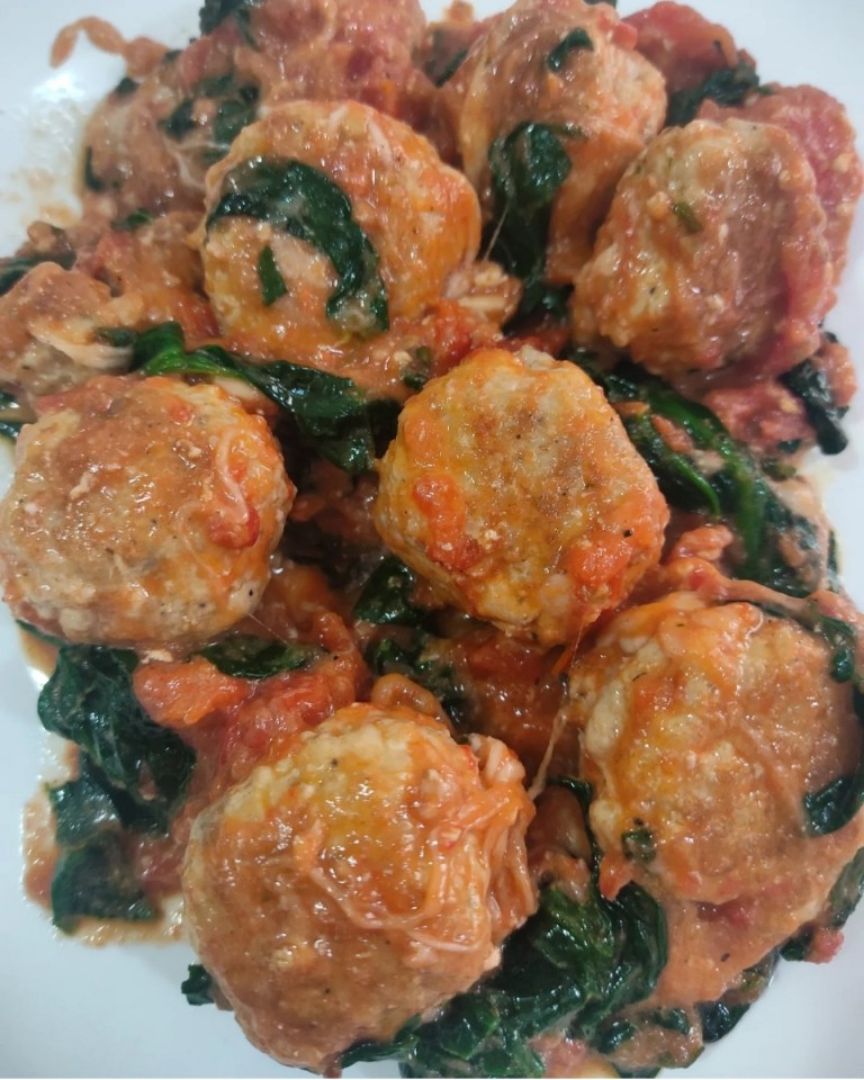 Albóndigas sin harina con espinacas Albóndigas sin harina con espinacas