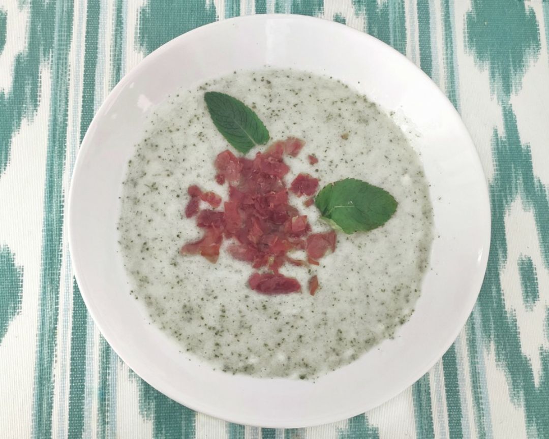 Sopa fresca de melón Sopa fresca de melón
