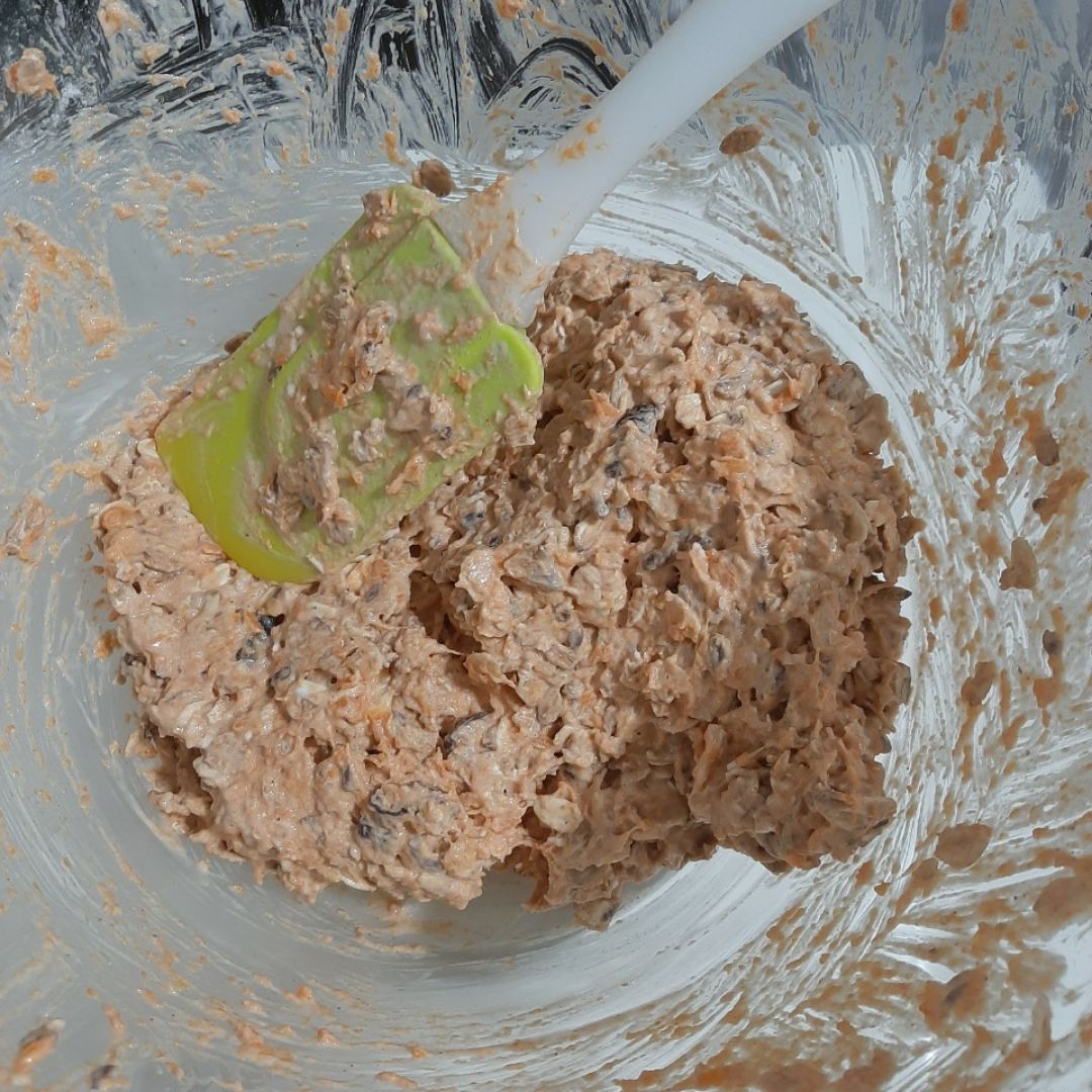 Barritas muesli con mermelada y crema de cacahuete🤩 Paso 2 Barritas muesli con mermelada y crema de cacahuete🤩 Paso 2