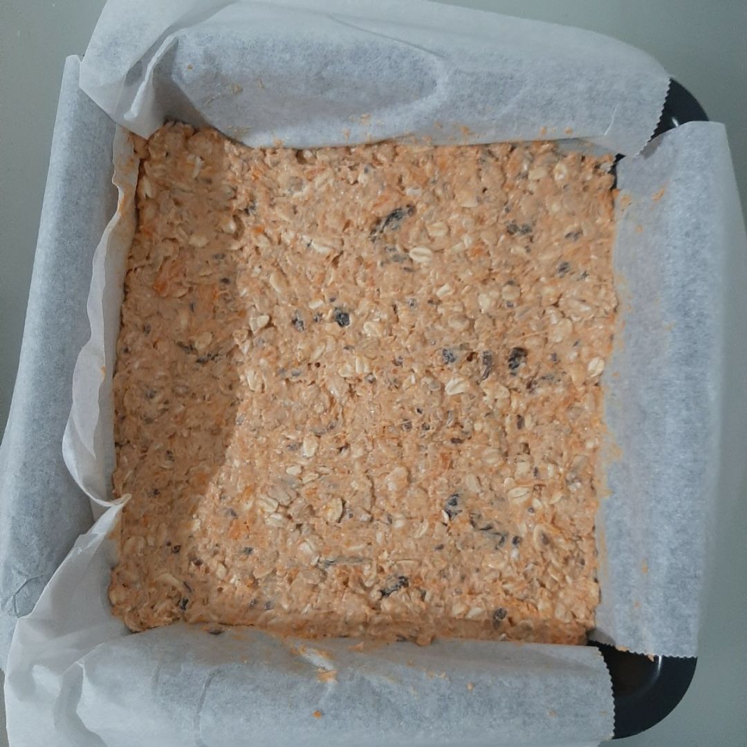 Barritas muesli con mermelada y crema de cacahuete🤩 Paso 4 Barritas muesli con mermelada y crema de cacahuete🤩 Paso 4