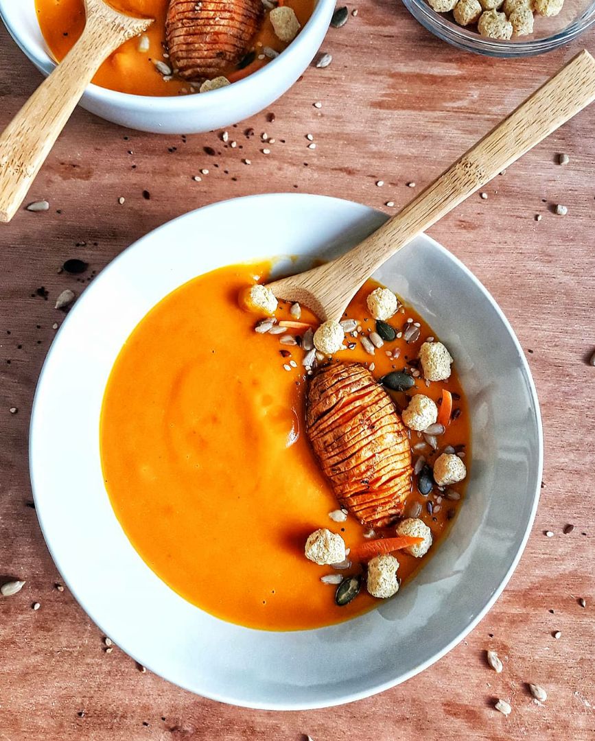 🌱CREMA DE BONIATO Y CÚRCUMA🌱 Paso 1