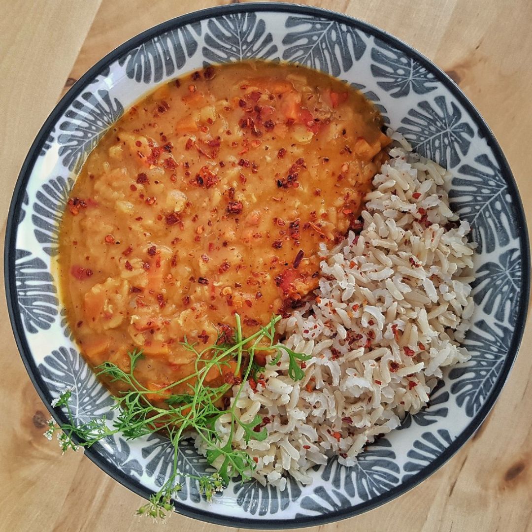 Dhal de lentejas rojas