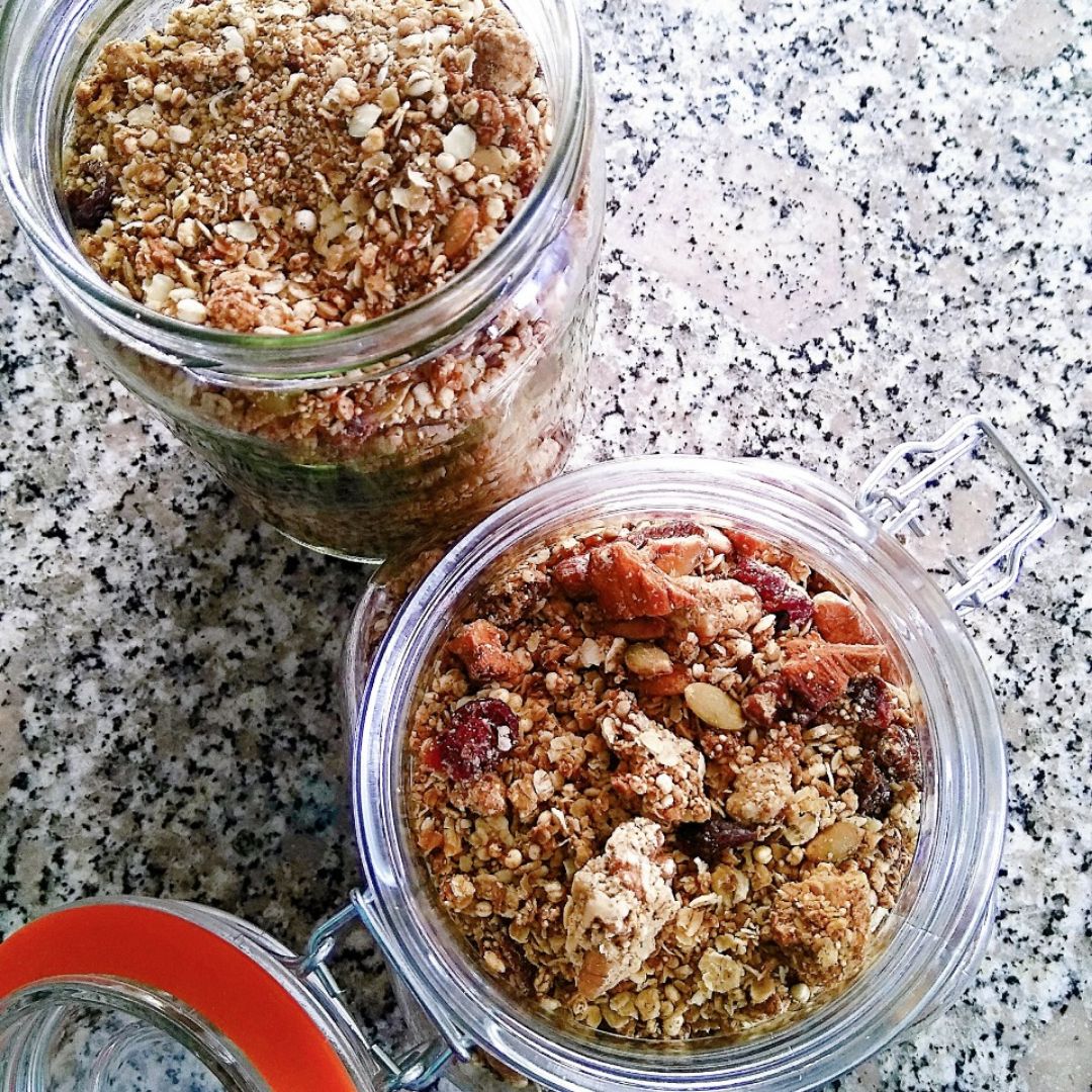 Granola especiada sin gluten