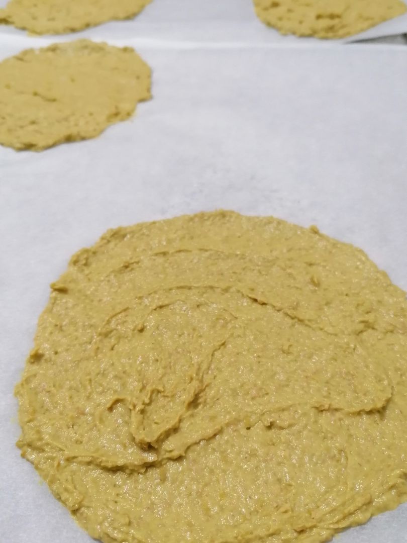 Base de pizza/wraps de guisantes Paso 2 Base de pizza/wraps de guisantes Paso 2