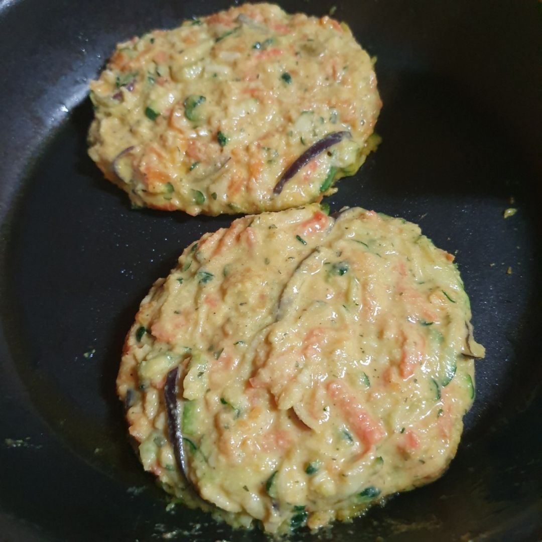 Burguer vegetal. Paso 2 Burguer vegetal. Paso 2