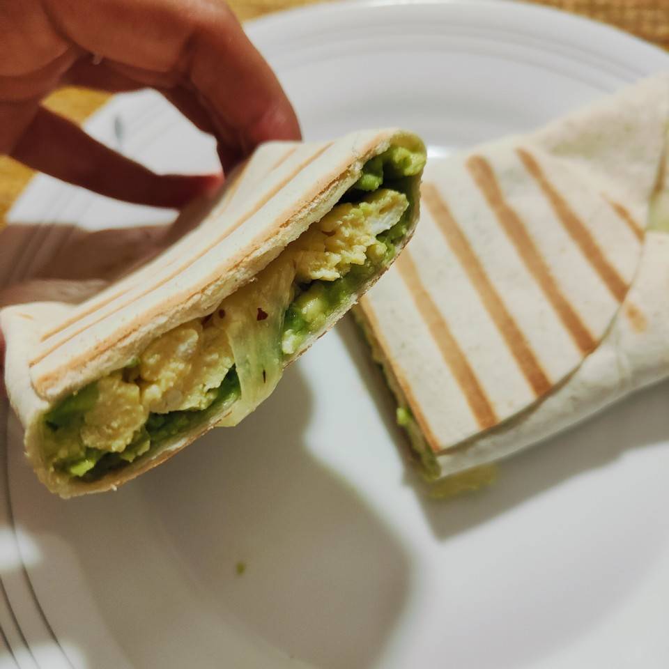 Wrap aguacate y huevo Wrap aguacate y huevo