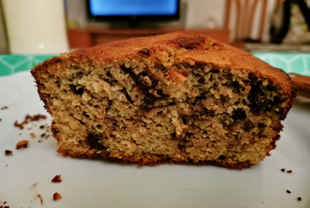 Pan de plátano, avena y chocolate 🍌🍫 Pan de plátano, avena y chocolate 🍌🍫