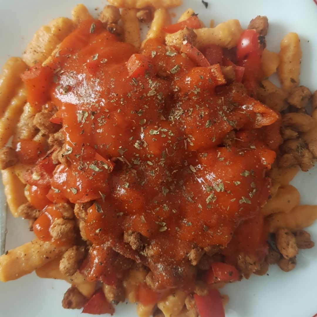 Ñoquis de batata veganos 🌱🍅 Ñoquis de batata veganos 🌱🍅