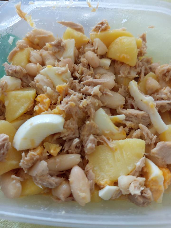 Ensalada de patata y alubias 