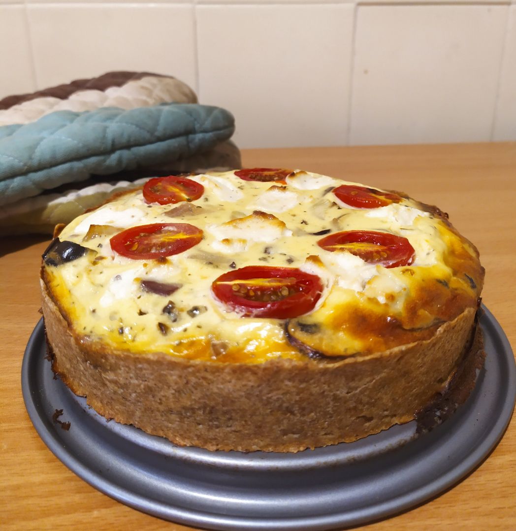 Quiche de champis y panceta Quiche de champis y panceta