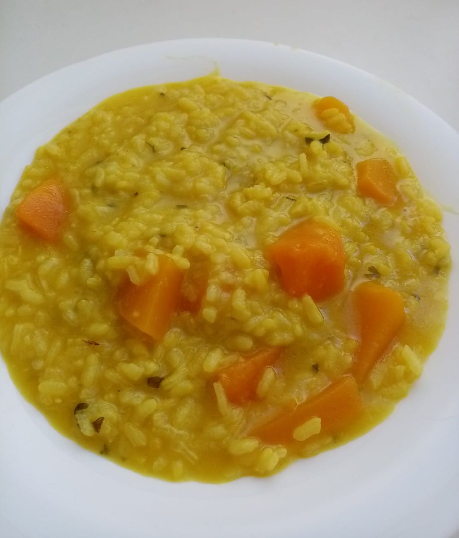 Arroz meloso con calabaza y queso Arroz meloso con calabaza y queso