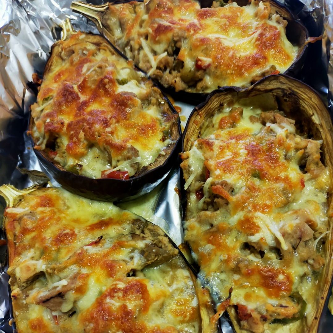 Berenjenas rellenas de Atún Berenjenas rellenas de Atún