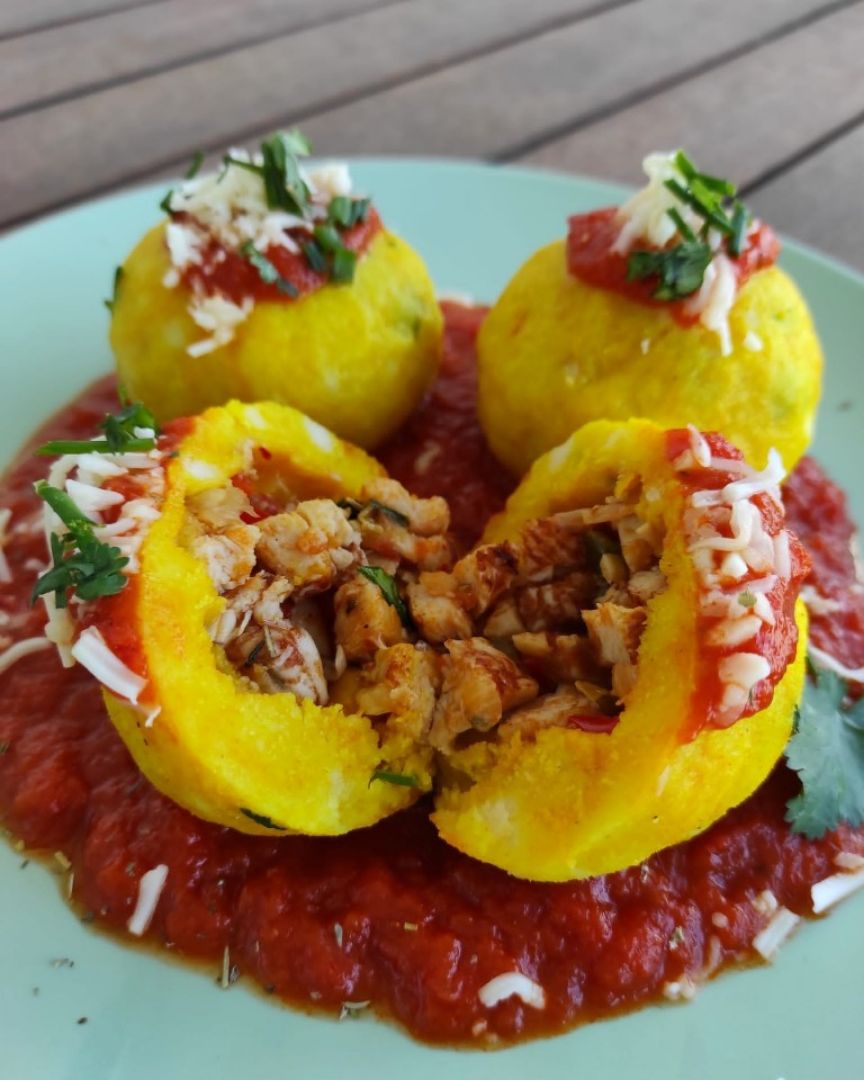 Bollitos pelones de cúrcuma y cilantro 😋 Bollitos pelones de cúrcuma y cilantro 😋
