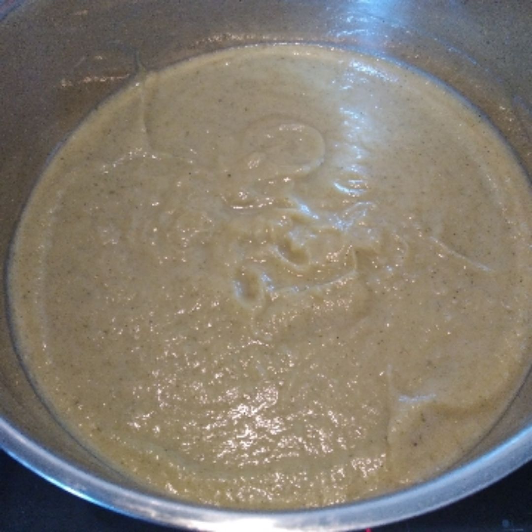 Crema de coliflor y calabacín Crema de coliflor y calabacín