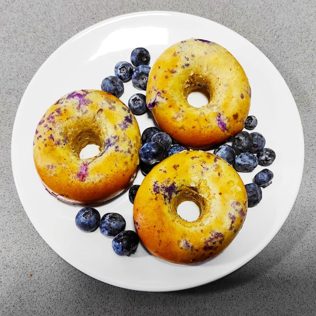 Donuts saludables de Arándanos Paso 7 Donuts saludables de Arándanos Paso 7