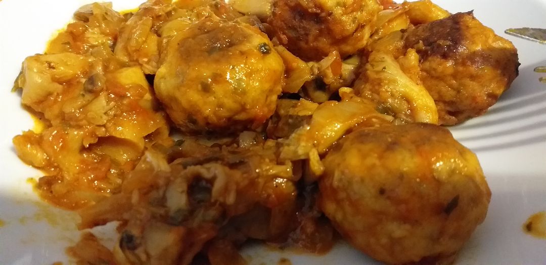 Albóndigas  de pollo al horno