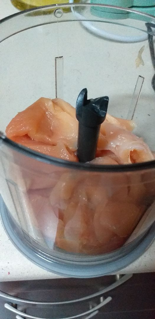 Albóndigas  de pollo al horno Paso 1
