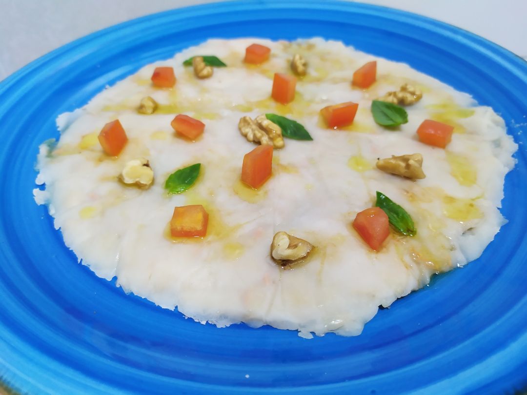 Carpaccio de alubias blancas