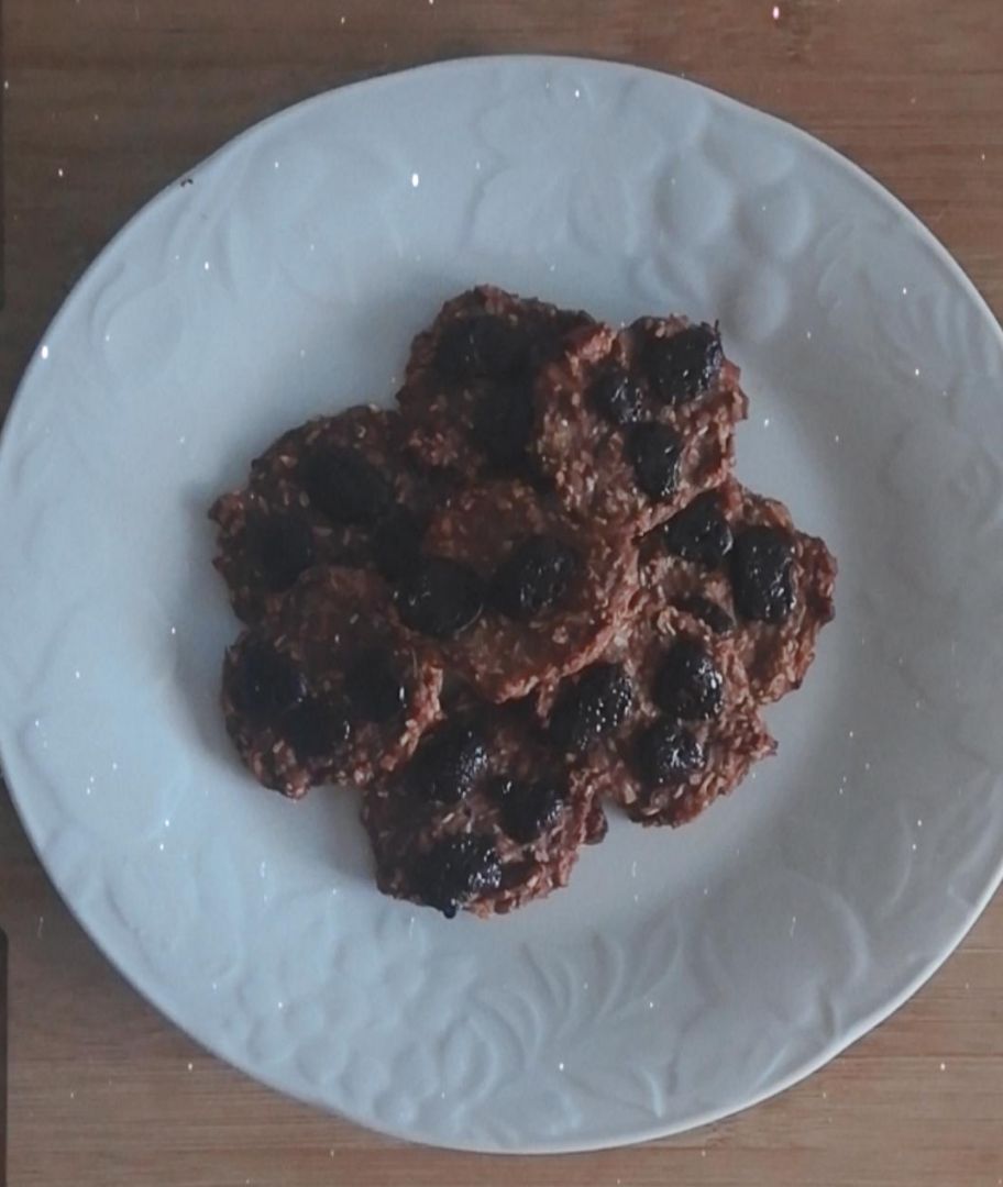 Galletas de avena y coco con chocolate Galletas de avena y coco con chocolate