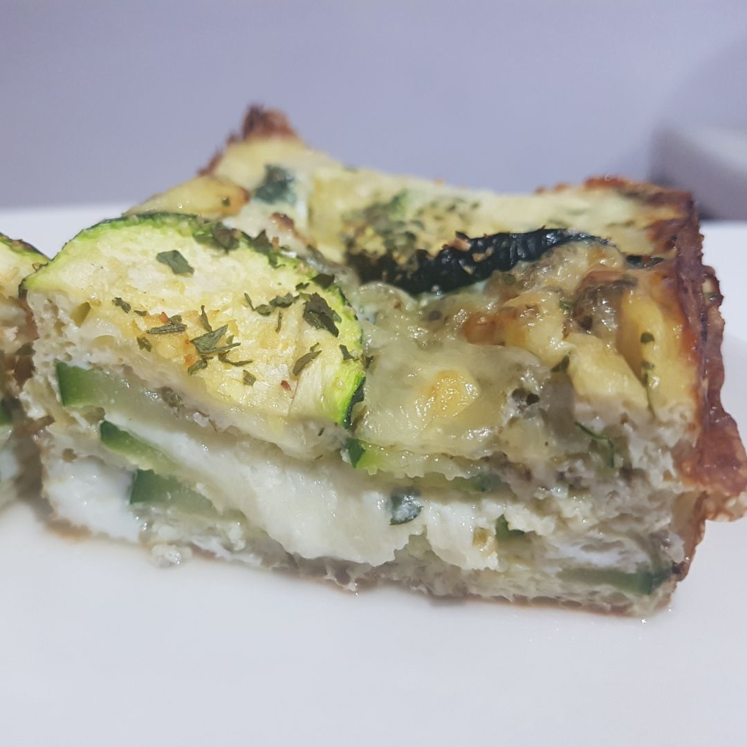 PASTEL DE MOZARELLA Y CALABACIN