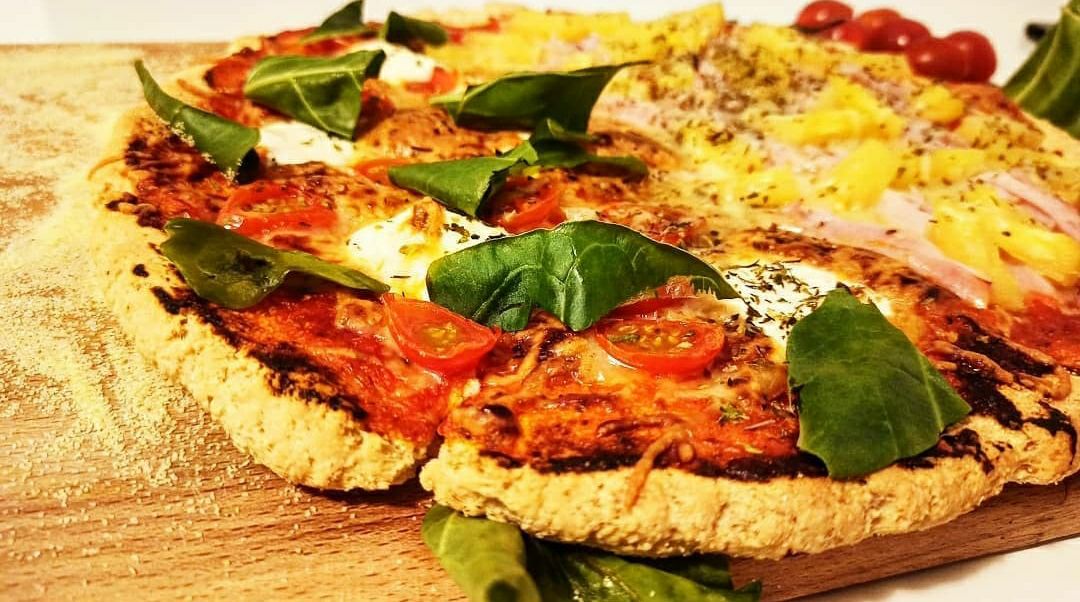 Pizza con base de coliflor Pizza con base de coliflor
