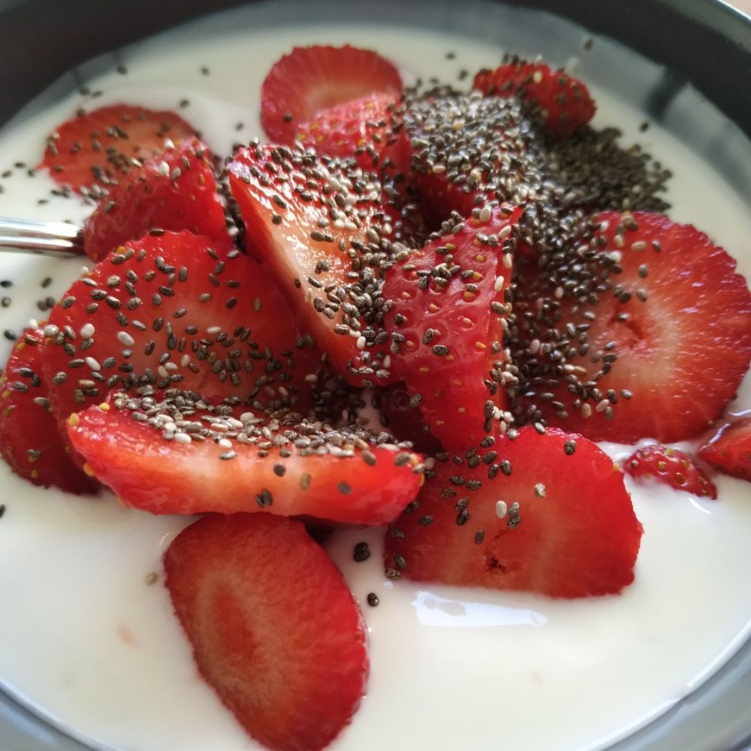 Fresas con kefir