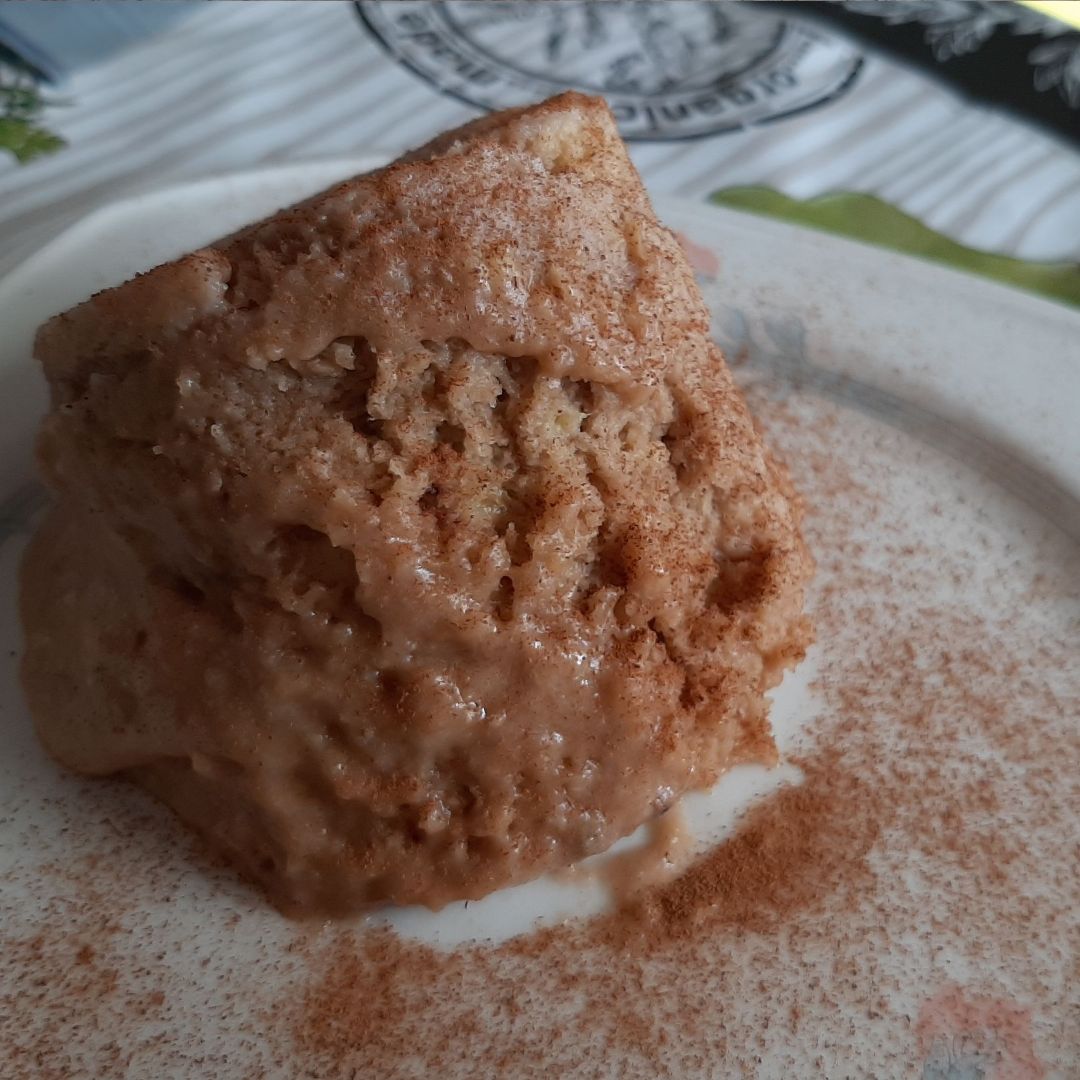 Mugcake de avena y plátano 
