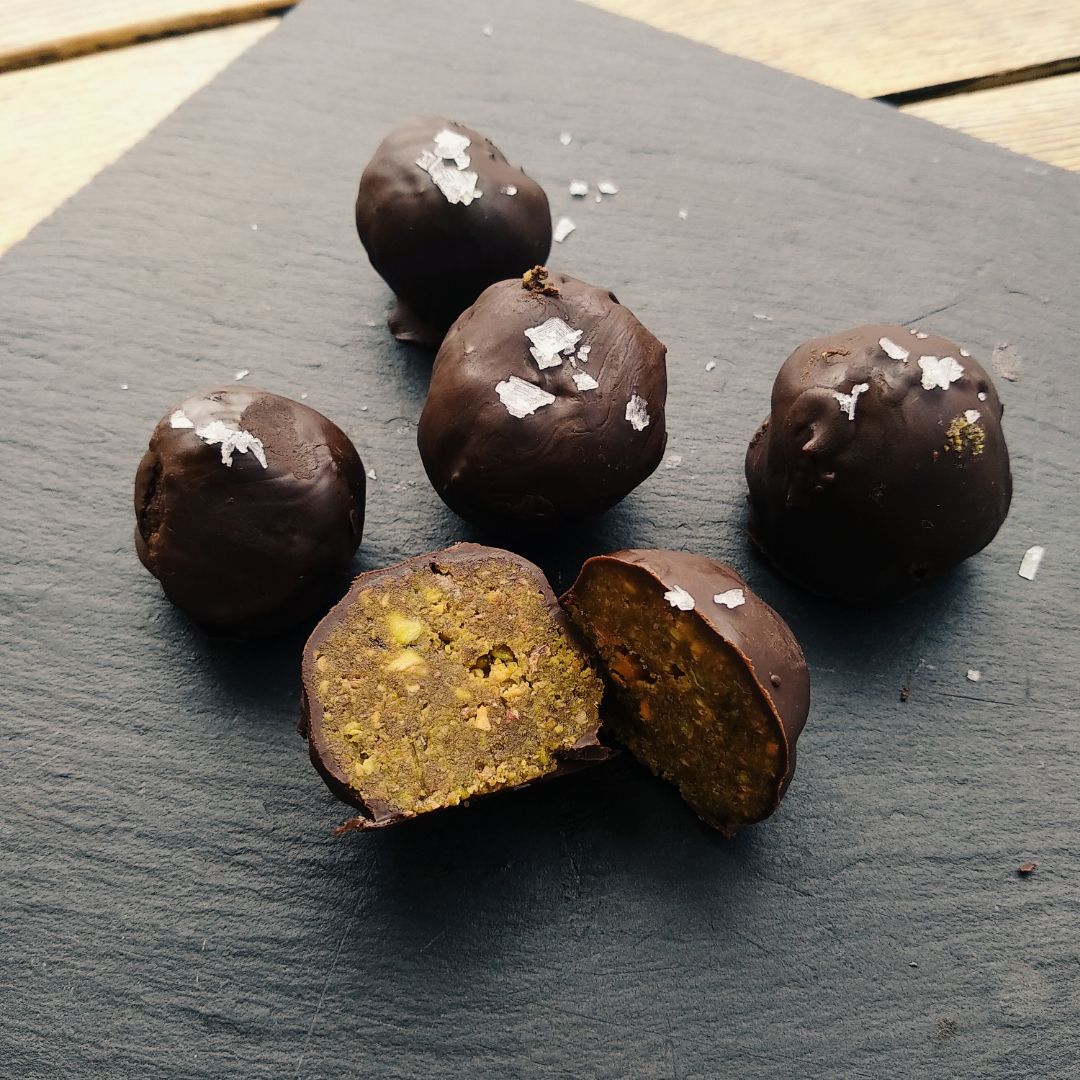 Bolas de Pistacho y Chocolate Paso 4 Bolas de Pistacho y Chocolate Paso 4