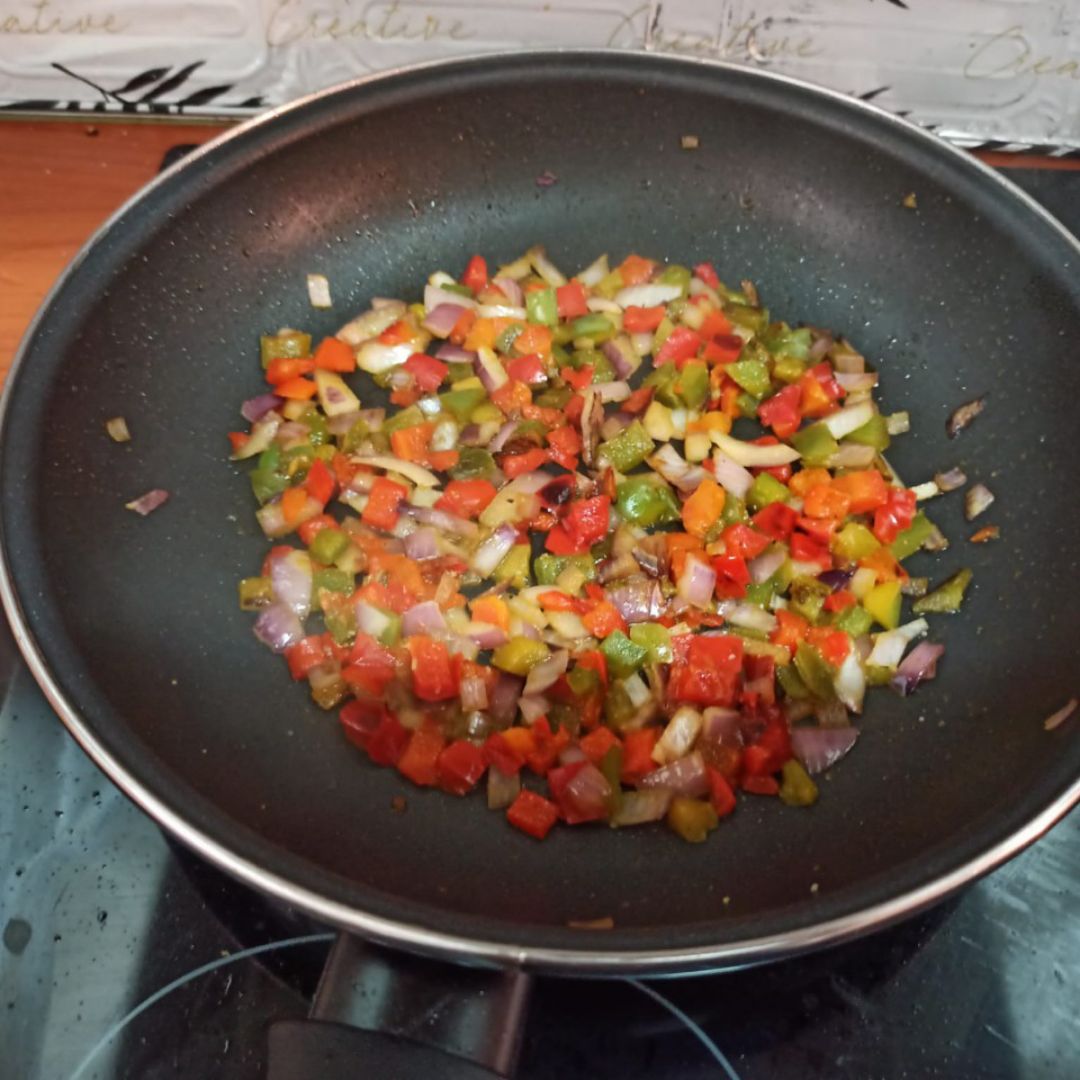Fajitas vegetarianas rápidas con guacamole 🥑 Paso 1 Fajitas vegetarianas rápidas con guacamole 🥑 Paso 1