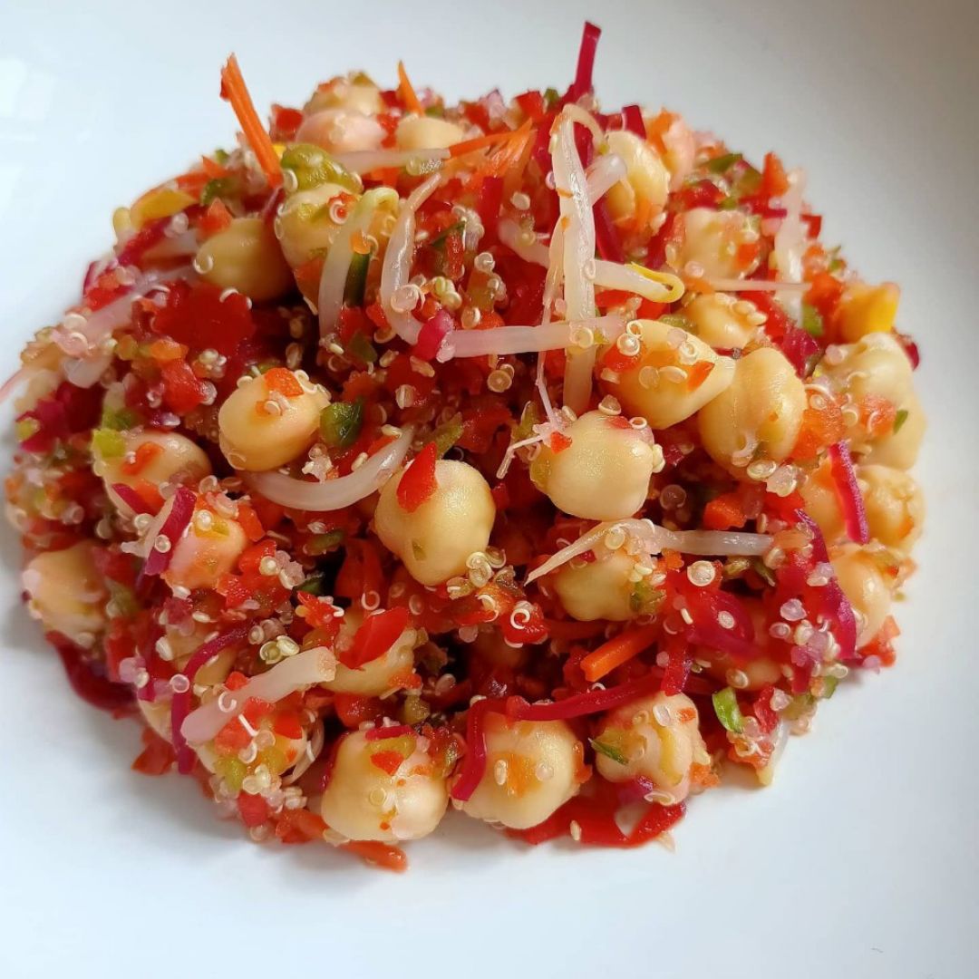 Ensalada de garbanzos Paso 0 Ensalada de garbanzos Paso 0